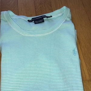 Cotton blue and white striped Ralph Lauren t-shirt